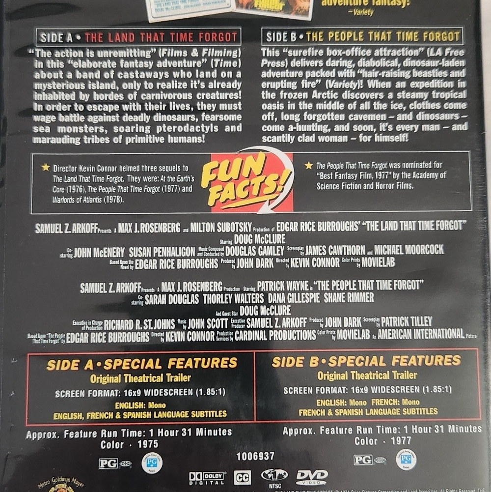 🎬 Double Feature: The Land That Time Forgot / The People That Time DVD - Picture 8 of 12